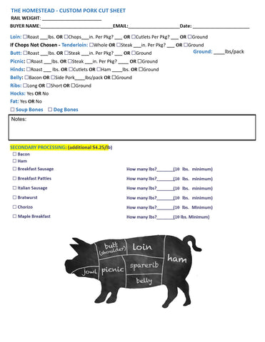 Side of Pork - Deposit